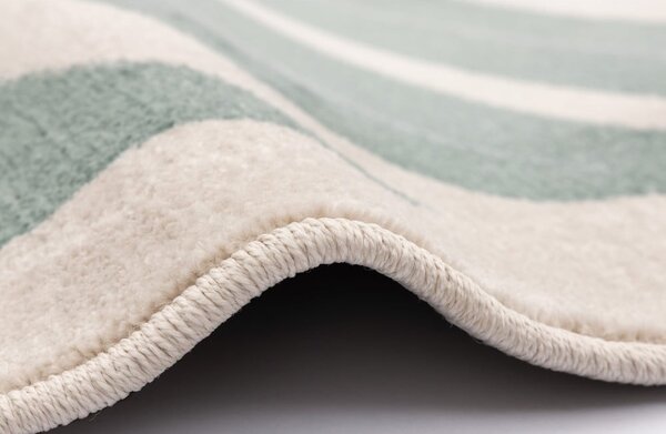 Tappeto per bambini verde e beige ø100 cm Deliciosa Malachite – FD
