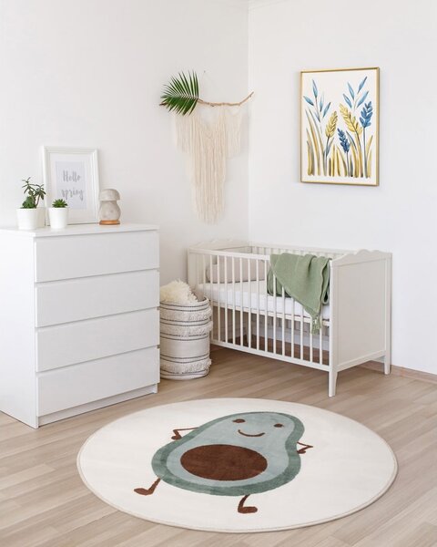 Tappeto per bambini color menta/avorio ø100 cm Avocado Mint – FD