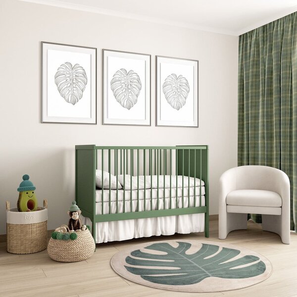 Tappeto per bambini verde e beige ø100 cm Deliciosa Malachite – FD