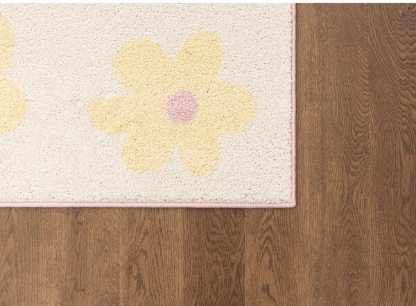 Tappeto per bambini giallo e avorio 120x170 cm Dazzy Vanilla – FD