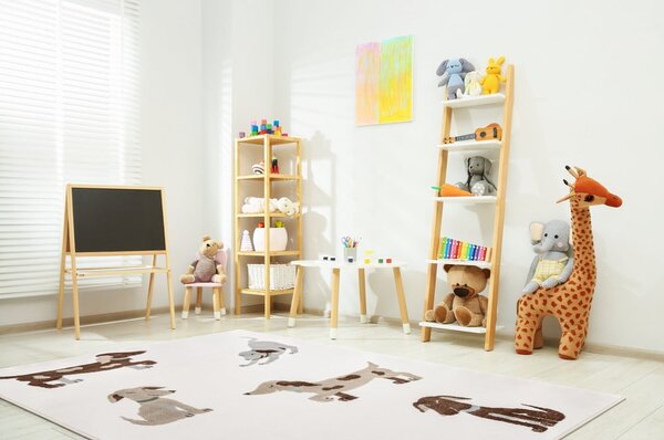 Tappeto per bambini avorio 80x150 cm Dogsie Pearl – FD