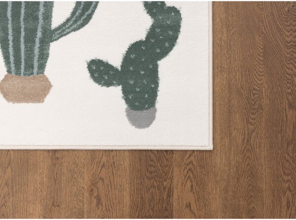 Tappeto per bambini verde e avorio 80x150 cm Cacto Malachite – FD