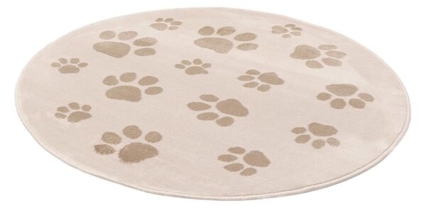 Tappeto per bambini beige ø100 cm Paws Light Beige – FD