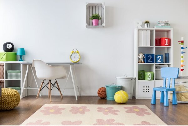 Tappeto per bambini rosa e avorio 160x230 cm Dazzy Rose – FD