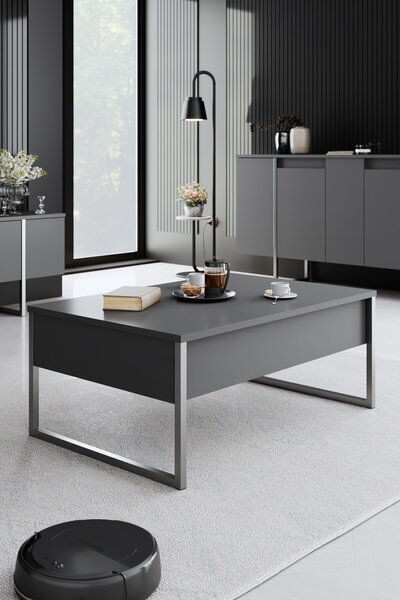 Skye Decor, Luxe - Antracite, Argento, Couchtische, Antracite, 90 x 40 x 60 cm