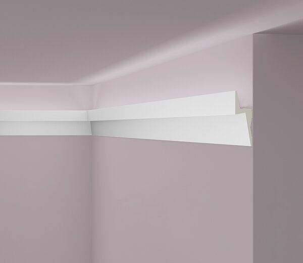 Modanatura del soffitto NMC IL8 ARSTYL Noel Marquet Modanatura decorativa Illuminazione indiretta moderna colore bianco 2 m