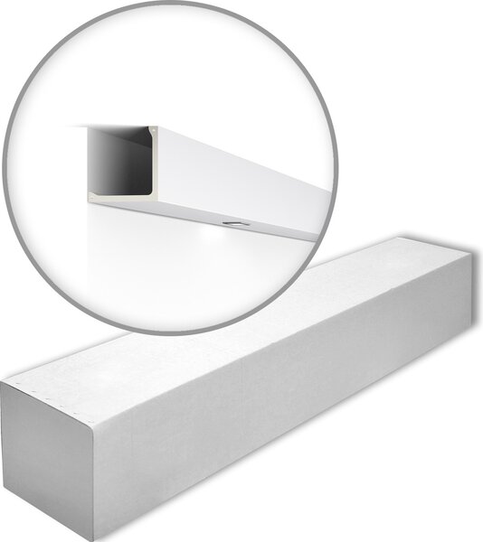 NMC L1-box ARSTYL Noel Marquet 1 cartone con 8 strisce decorative Striscia di copertura Striscia decorativa stile moderno colore bianco | 16 m