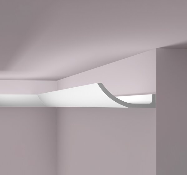 Modanatura del soffitto NMC WT4 WALLSTYL Noel Marquet Modanatura decorativa Illuminazione indiretta bianco classico 2 m