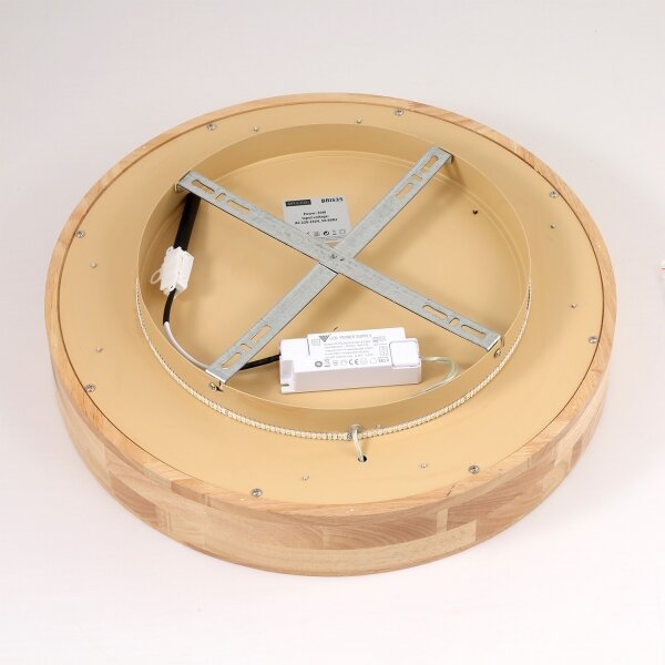 Brilagi-LED Plafoniera FALCON WOOD LED/30W/230V 3000/4000/6000K 45 cm legno