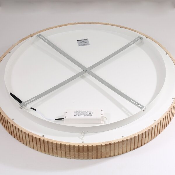 Brilagi - Plafoniera LED FALCON WOOD MODERN LED/60W/230V diametro 80 cm in legno