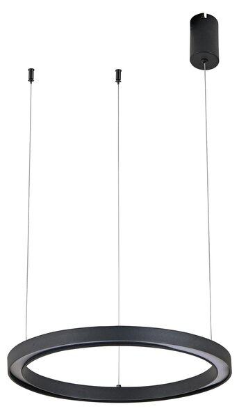 HOROZ GRANDE-36 Lampada a sospensione LED 36W 2100lm 4000K IP20 nero - Plafoniera moderna rotonda
