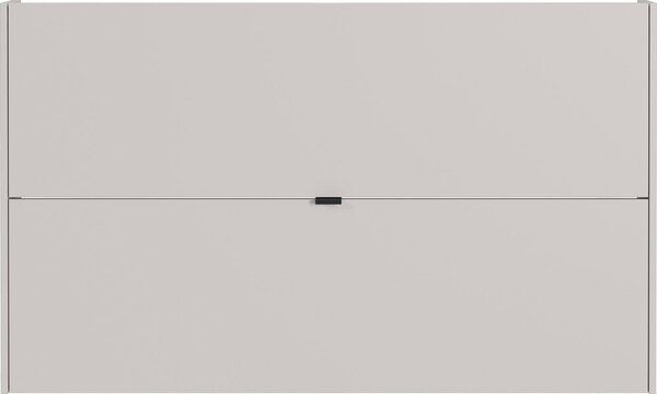 Scarpiera color crema con effetto rovere con ante ribaltabili/da parete 140x83x18 cm Ameca – Germania