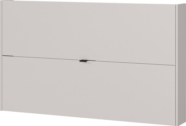 Scarpiera color crema con effetto rovere con ante ribaltabili/da parete 140x83x18 cm Ameca – Germania