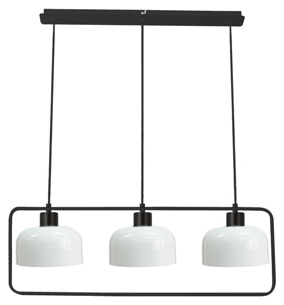 Lampada a sospensione sopra il tavolo da pranzo ZODIAC - 3xE27, 40 W, nero/bianco