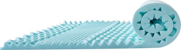 Topper per materasso memory foam gel infusion queen-size 50,8 mm - topper per materasso ortopedico - superficie di riposo ideale per un comfort ottimale