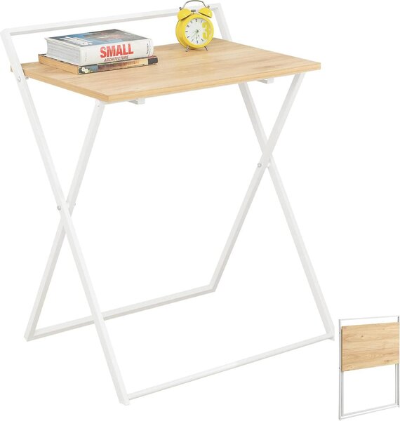 SoBuy Faltbarer Schreibtisch mit geringem Platzbedarf, Computer-Schreibtisch Studientisch Portable Home Office, Wohnzimmer, Schlafzimmer