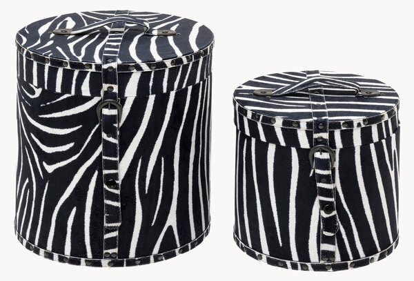 Set di 2 scatole Wild Animal Zebra