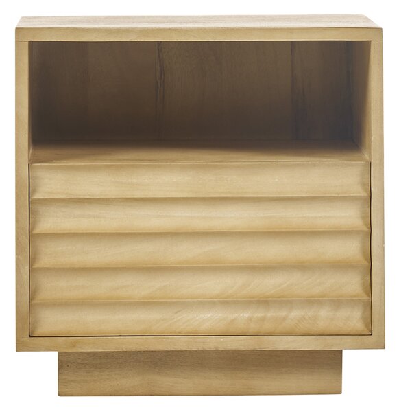 Comodino con cassetto in legno massello di mango MATCHA