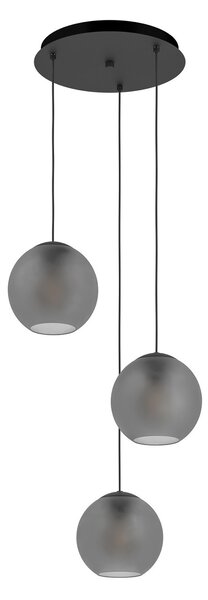 Lampada a sospensione Stars of Light, Arangona, dimmerabile, Grigio, Soggiorno, Vetro, Moderno