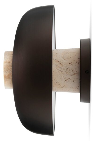 Applique da parete Audo Copenhagen, Reverse, dimmerabile, Bronzo / Ottone anticato, Soggiorno, Alluminio, Design