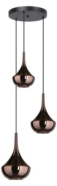 Lampada a sospensione Stars of Light, Almoster, dimmerabile, Rame, Soggiorno, Vetro, Moderno