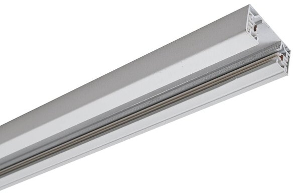 Binario elettrico Lindby Linaro, 2 m, bianco, sistema binario monofase Linaro, Bianco / Opale, Corridoio, Alluminio, Moderno, Lampada a binario