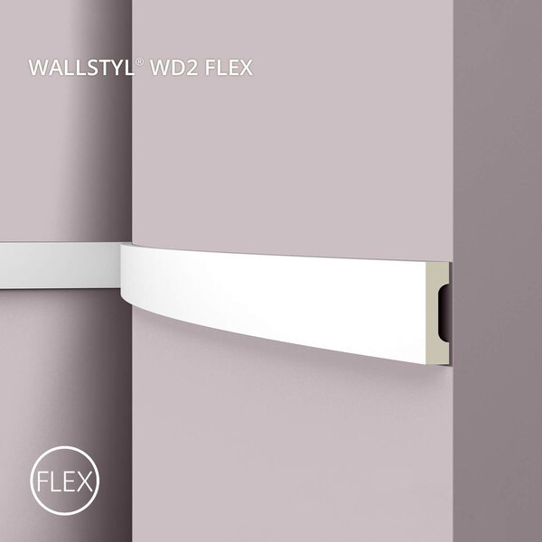 Rivestimento della parete NMC WD2 Flex ARSTYL Noel Marquet Rivestimento della porta flessibile Rivestimento decorativo Rivestimento del pavimento stile classico colore bianco 2 m
