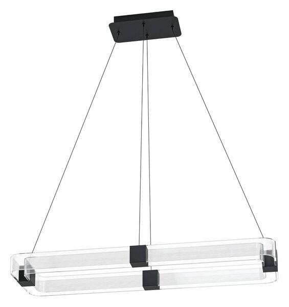 Lampada a sospensione Stars of Light, Mogetonello, dimmerabile, Nero, Soggiorno, Metallo, Moderno