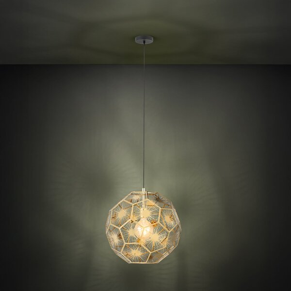 Lampada a sospensione Stars of Light, Skoura, dimmerabile, Dorato / Ottone, Soggiorno, Metallo, Moderno