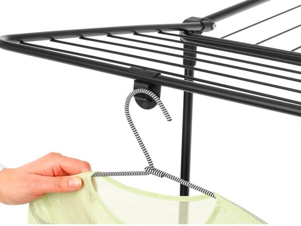 Stendino nero opaco 22 m HangOn Too – Brabantia
