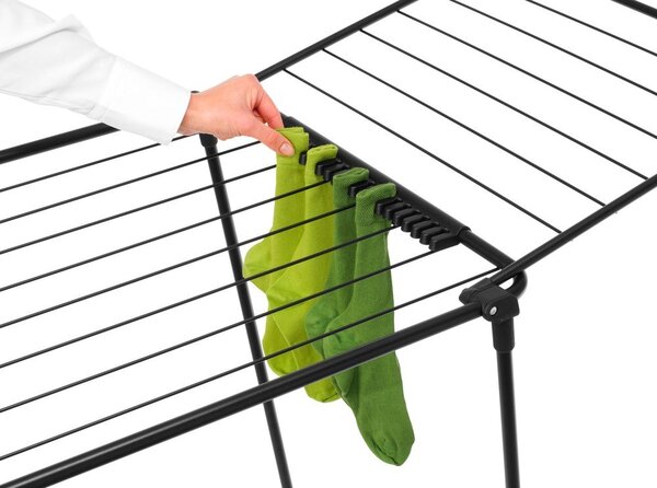 Stendino nero opaco 22 m HangOn Too – Brabantia