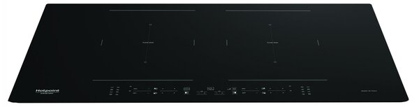 Hotpoint Ariston Piano Cottura Induzione 4 Fuochi Larghezza 77 cm in Vetro colore Nero - HB 5177C NE