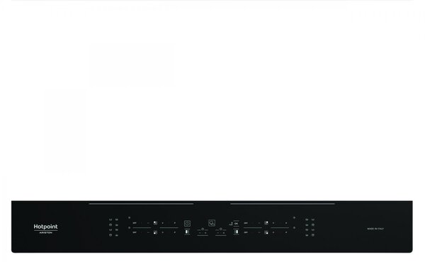 Hotpoint Ariston Piano Cottura Induzione 4 Fuochi Larghezza 77 cm in Vetro colore Nero - HB 5177C NE