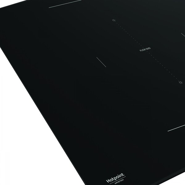Hotpoint Ariston Piano Cottura Induzione 4 Fuochi Larghezza 77 cm in Vetro colore Nero - HB 5177C NE