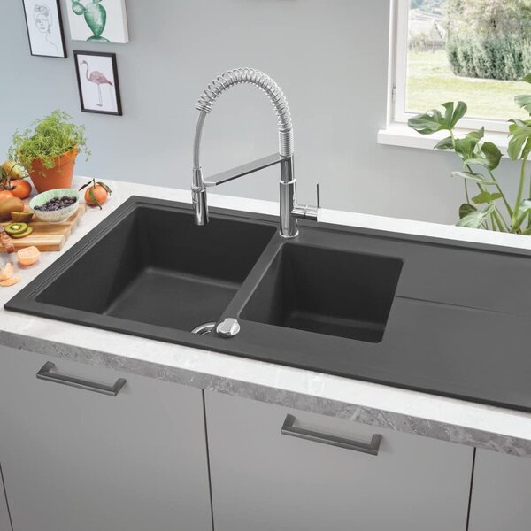 GROHE Rubinetto Cucina Miscelatore Lavello con Doccetta Professionale Monocomando con Canna Alta colore Cromo - 30361000