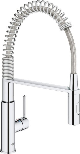 GROHE Rubinetto Cucina Miscelatore Lavello con Doccetta Professionale Monocomando con Canna Alta colore Cromo - 30361000