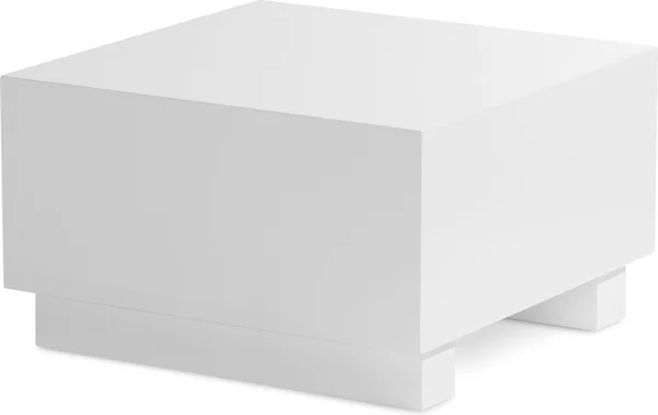 FineBuy Tavolino da caffè MONOBLOC 60x60x35 cm Bianco Alta Lucentezza Tavolo Soggiorno Cubo Quadrato Design Tavolo Divano Tavolo Salotto Tavolino da Caffè Forma Cubo