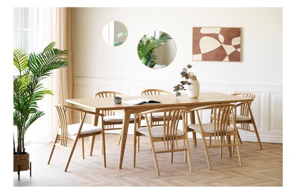 Tavolo da pranzo con effetto rovere allungabile con estensione 90x180 cm Darwin – House Nordic