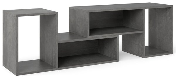 Costway Mobile TV console a 2 pezzi con combinazione libera, Centro di intrattenimento minimalista per TV da 50-60pollici Grigio