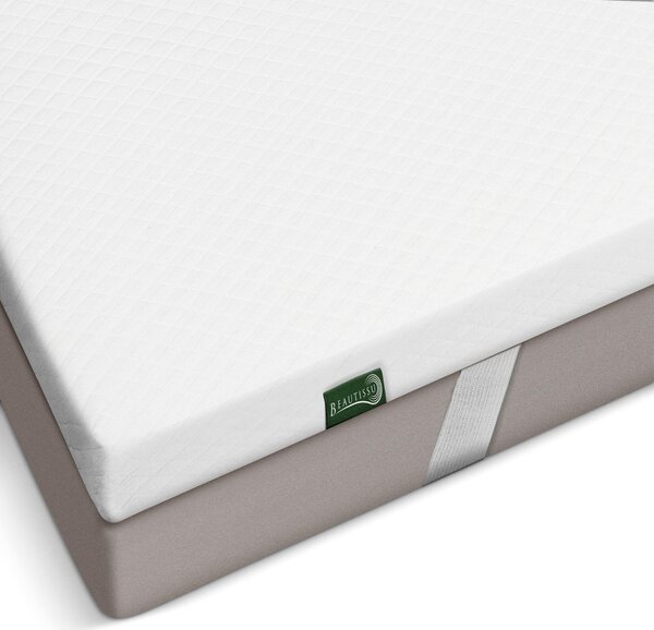 Beautissu Topper Gel Coprimaterasso 140x200cm per materassi boxspring
