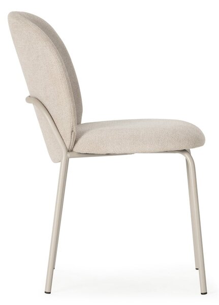Sedie da pranzo in set color crema 4 pz Daia – Marckeric