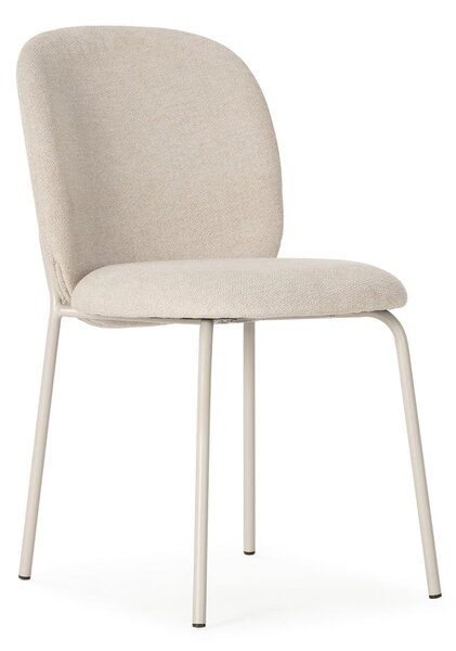 Sedie da pranzo in set color crema 4 pz Daia – Marckeric