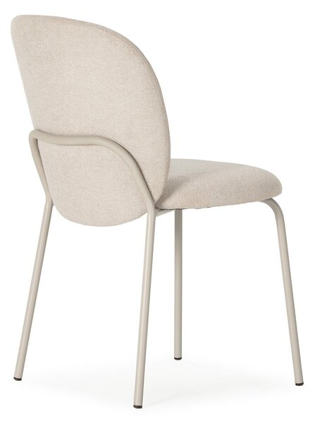Sedie da pranzo in set color crema 4 pz Daia – Marckeric
