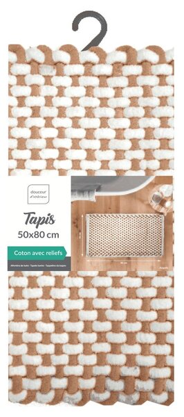 Tappetino per il bagno color terracotta 50x80 cm Rafael – douceur d'intérieur