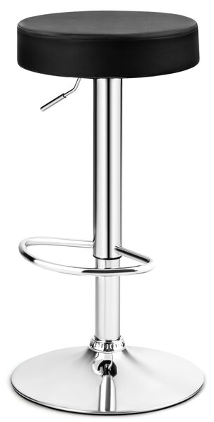 Costway Sgabelli da bar per cucina e sala da pranzo, Sgabello da bar senza schienale con altezza regolabile Nero