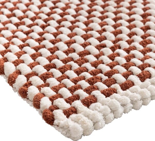 Tappetino per il bagno color terracotta 50x80 cm Rafael – douceur d'intérieur