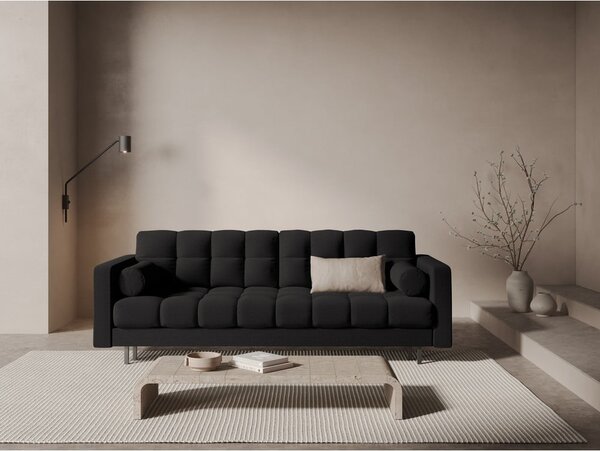 Divano grigio scuro allungabile/con contenitore 222 cm Bali – Cosmopolitan Design