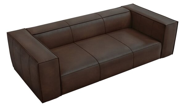 Divano in pelle marrone scuro 227 cm Madame - Windsor & Co Sofas