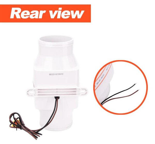Ventilatore marino da incasso per imbarcazioni - 12 V - 7,6 cm - Svuotamento sentina - Ventilazione cucina - Ventilazione motore - Raffreddamento