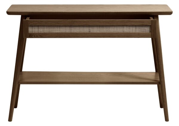 Consolle marrone con piano in rovere 40x110 cm Barrali - Unique Furniture